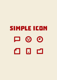 Simple icon [SmokyBeige] No.108
