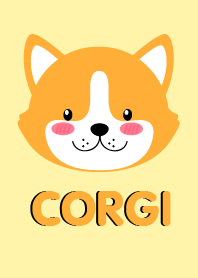 Simple Cute Face Corgi Dog Theme