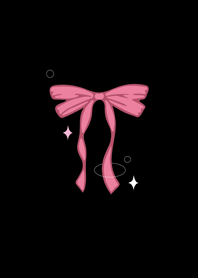 black pink bow