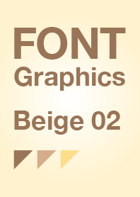 FONT Graphics Beige 02 ベージュ/シンプル
