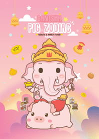 Ganesha & Pig Zodiac : Wealth