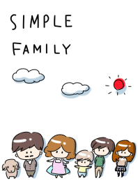 簡單 一個家庭