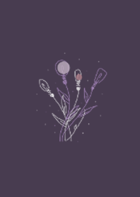Light bulb.flower_purple