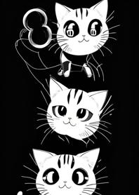 Q version cute cat a2e2Bf