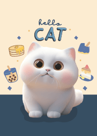 ลูกแมวน่ารัก : สีน้ำเงิน