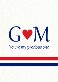 G&M Initial -Red & Blue-