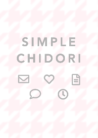 シンプルふんわり千鳥格子♡ピンク