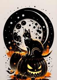 halloween cat 497F7B