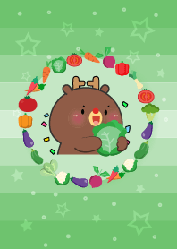 Simple Deer With Vegetable Theme