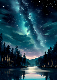 Beautiful starry night view#91