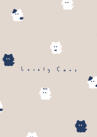 小貓咪 | beige navy