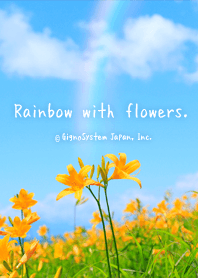 Rainbow with Flowers from Japan