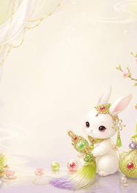 Lime Ruby Hare Tassel Lucky