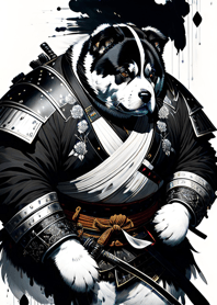 Samurai Anjing Ukiyo-e 1