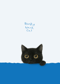 Blinky Black Cat (Blue theme)
