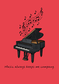 Lovely musical instruments(Bright red)