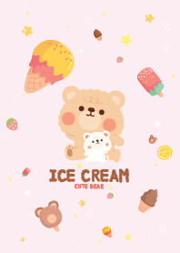 Teddy Bear Ice Cream Kawaii