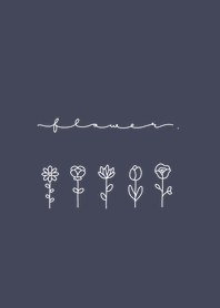花 * navy