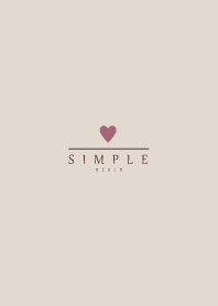 DUSKY BEIGE SIMPLE HEART 13