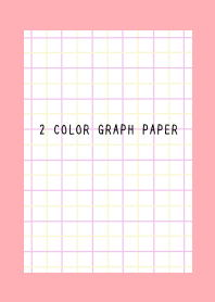 2 COLOR GRAPH PAPER/PINK&YEL/PINK RED