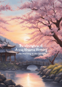 The atmosphere of cherry blossoms