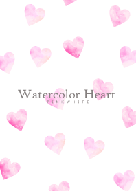 Watercolor Heart-PINKWHITE 18