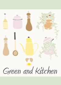 Green and kitchen