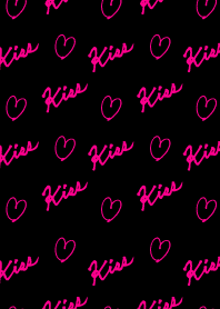 Much Kiss - black pink-