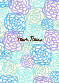 flower pattern12- watercolor-