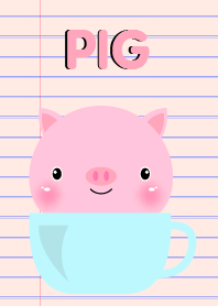 หมูชมพูเรียบๆ