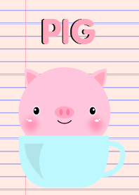 Simple Pink Pig Theme Vr.2
