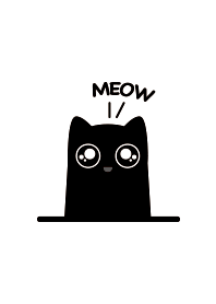 MY BLACK CAT " FRIDAY " - MEOW I