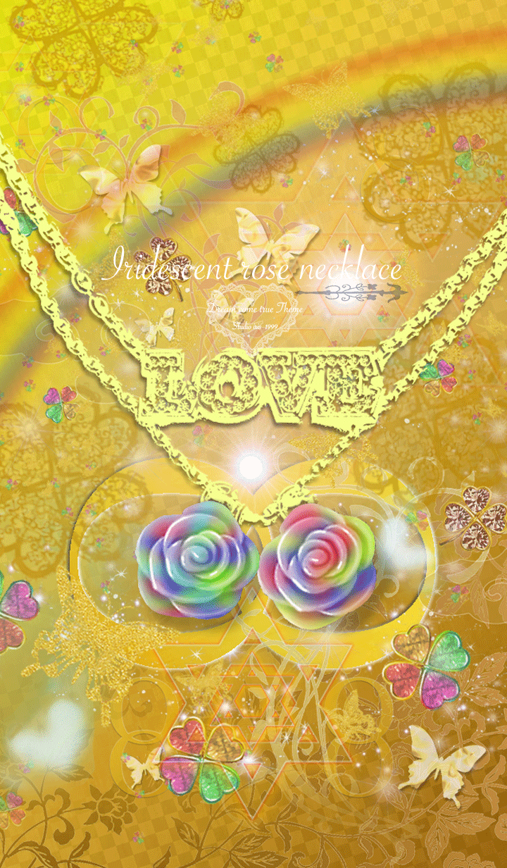 Iridecent Rose Necklace