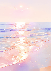 Clear pink and purple ocean_Pink
