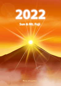 Mt. Fuji First Sunrise 2022 Gold