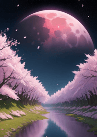 Sakura full bloom at night 2rOwe