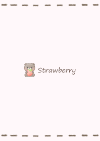 Small Bear and Ichigo -pink-