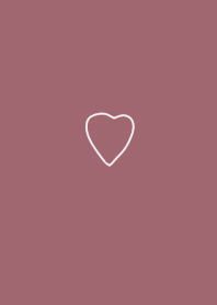 Dull pink. Loose. heart.