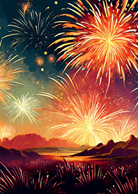 Beautiful Fireworks Theme#670
