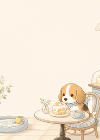 Pearl Beagle Yuzu Cake Desk
