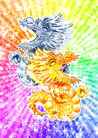 LaughingGoldAndSilverDragonsThatGoodluck