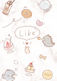 Loose illustration pinkbrown08_2