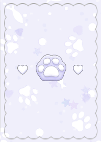 Marshmallow Paw 2 - Purple x Black