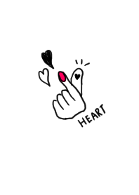 finger. heart.