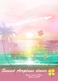 願いが叶う♥サンセットと飛行機雲3