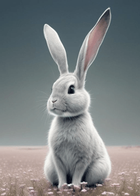 Comfortable good day - cute rabbit 447