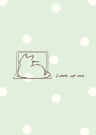 Cat wants attention -green- dot