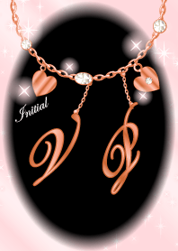 【V&P】イニシャル運気UP!ピンクゴールド