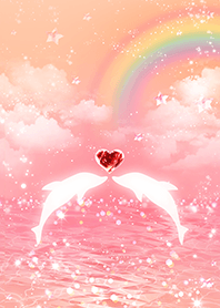 大人可愛い♥イルカとハート