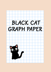 BLACK CAT GRAPH PAPER-PINK BEIGEj